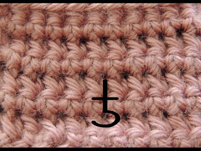 Curso Basico de Crochet  : Punto Bajo tomado por la parte de adelante