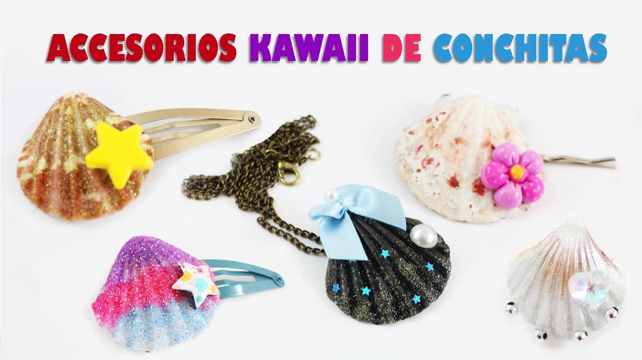 Accesorios kawaii con conchitas de mar  {ESTILOS LOLITA y FAIRY KEI} - Manualidades de Moda Kawaii
