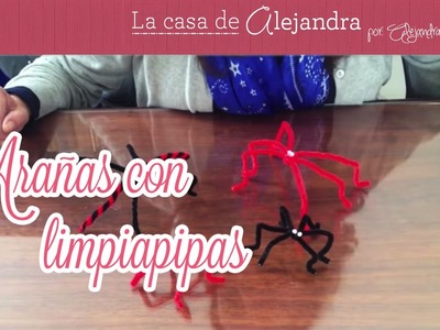 Arañas con limpiapipas - DIY spiders with pipecleaners