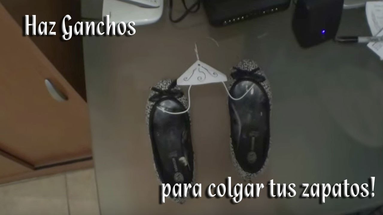 Como hacer ganchos para colgar zapatos en el closet