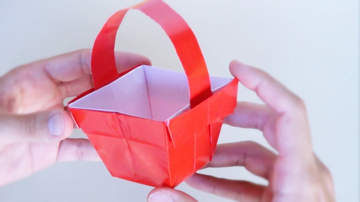 Cómo hacer una CESTITA de Papel - Origami