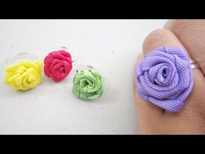 Episodio 594 - Mini Fashion DIY  Cómo hacer un anillo de rosas de listón