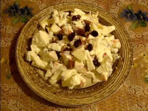 Receta de ensalada de manzana navideña - La receta de la abuelita