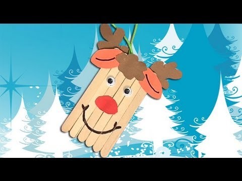 Cómo hacer un reno de Papa Noel, manualidades de Navidad
