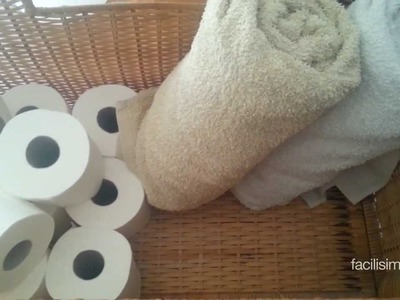 Cómo hacer un toallero con una caja de mimbre | facilisimo.com