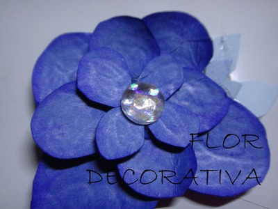 Cómo hacer una flor decorativa sin moldes MANUALIDADES CON LUNA [episodio 10]