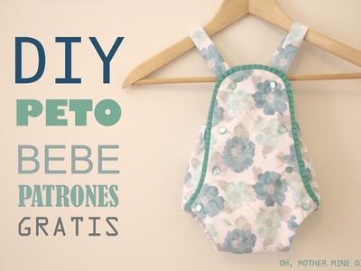 DIY Peto pelele de bebe (patrones gratis)