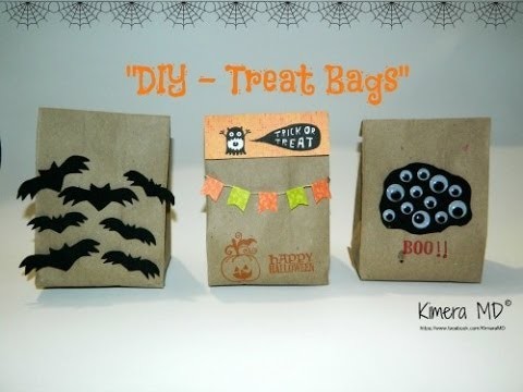 DIY - Treat Bags de Papel Kraft (Halloween)