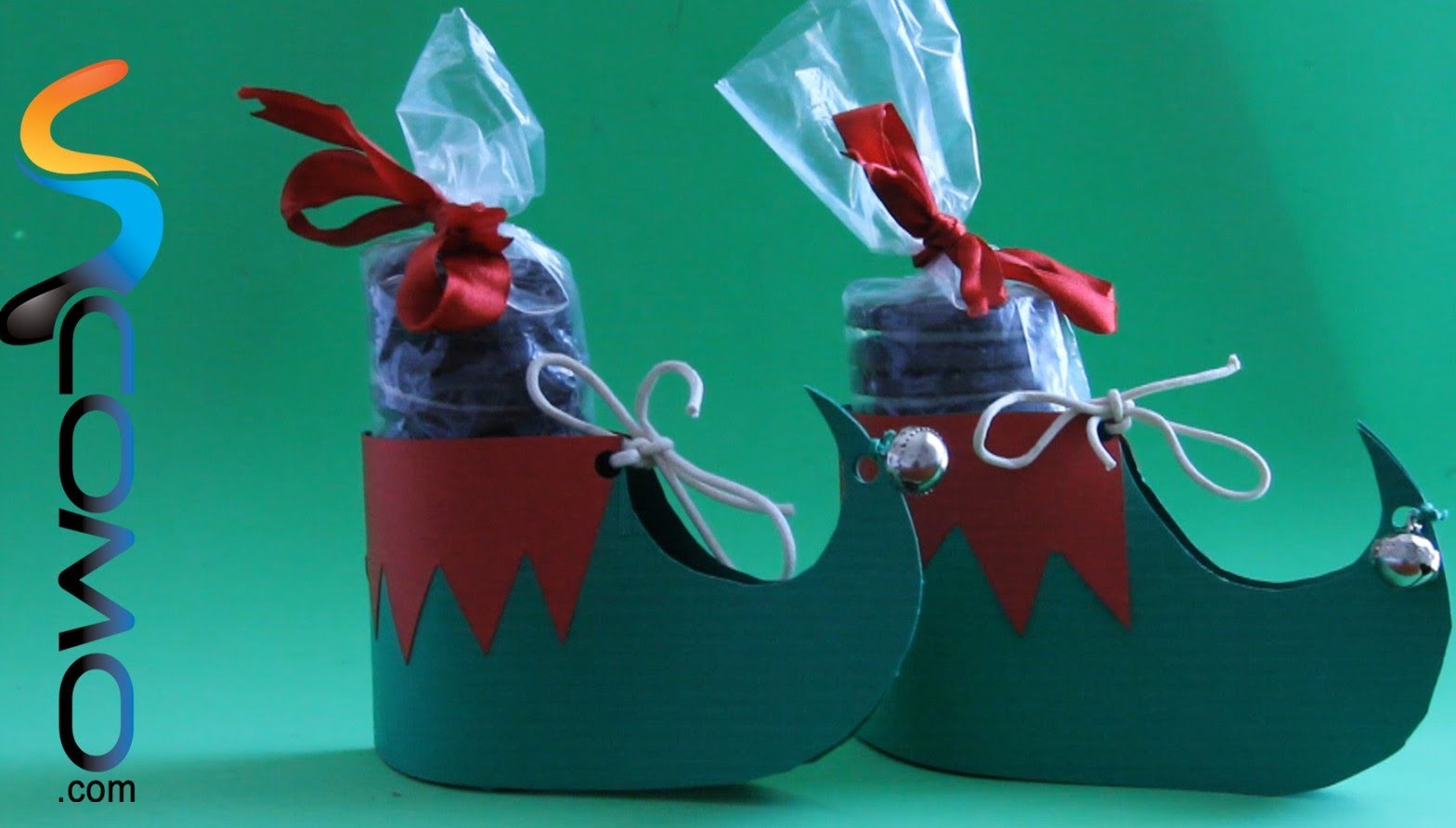 Hacer botas de duende con galletas para Navidad