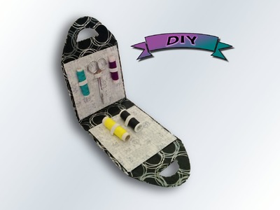 Sencillo costurero. Cartonaje, cartonnage. Diy