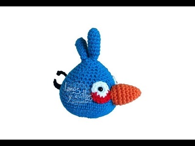 Tutorial Angry Birds Azul Amigurumi Blue (English subtitles)