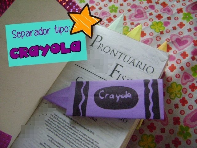 @xoOlexiitOo ❥#B2S Separadores tipo Crayola || Marcadores para libros || crayons Bookmarks ♥