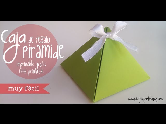 Cómo hacer caja pirámide para regalo
