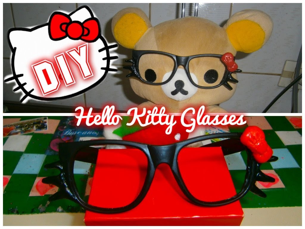 DIY Anteojos de Kitty.=^.^=HELLO KITTY Nerd Glasses