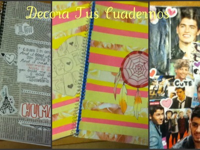 DIY: Decora Tus Cuadernos 3 Maneras Muy Faciles
