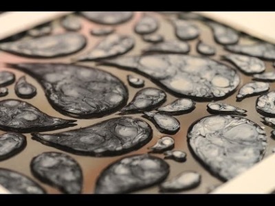 Esmaltes al agua - Efectos con Pinturas - Pintar espejos - Lidia Gonzalez Varela
