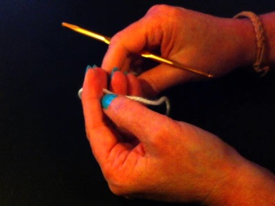 Ganchillo: Cómo hacer punto deslizado o raso - hacer el punto alto doble con ganchillo