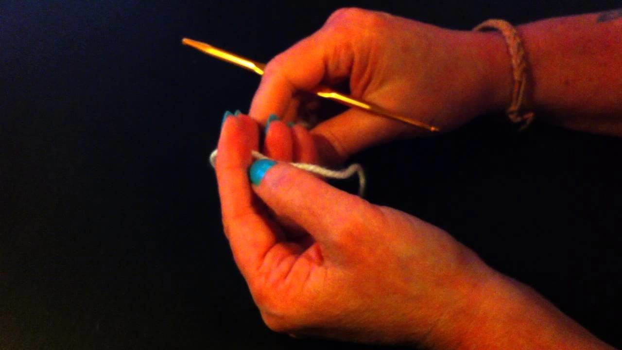 Ganchillo: Cómo hacer punto deslizado o raso - hacer el punto alto doble con ganchillo