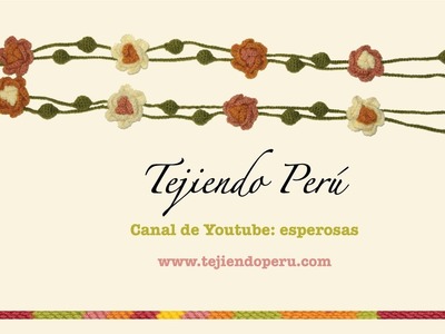 Guirnalda navideña inspirada en el tejido típico de Ayacucho (Perú)