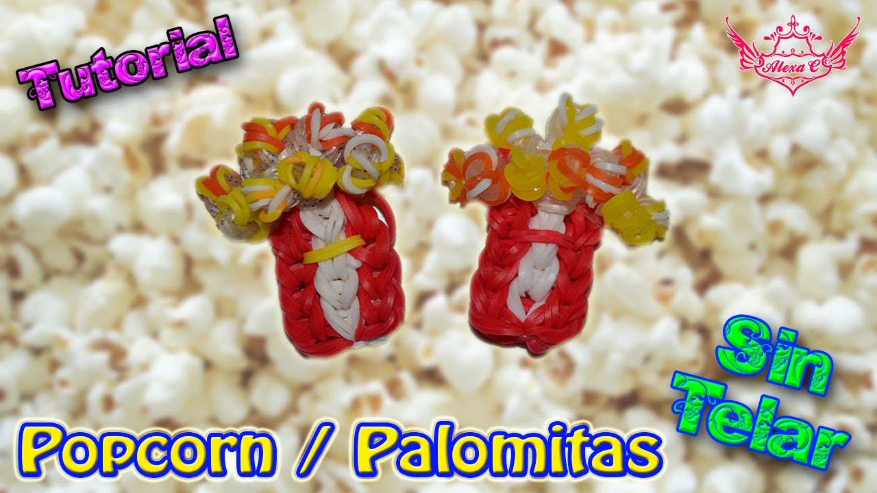 ♥ Tutorial: Popcorn o Palomitas de gomitas (sin telar) ♥