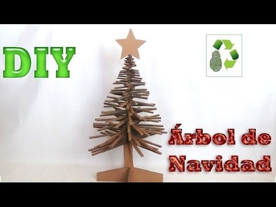 128. DIY ARBOL DE NAVIDAD (RECICLAJE DE CARTON)