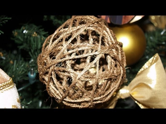 Adornos para el Árbol de Navidad 4: Esferas de Hilo - Christmas Tree Decoration 4: Thread Spheres