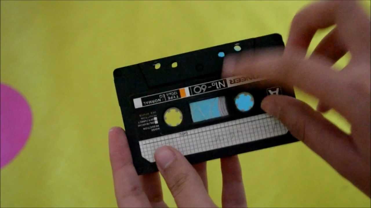 Carta en forma de cassette - Muy original