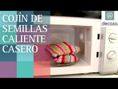Cojín de semillas casero para calentar en microondas | Ideas decorativas con Lilla Moreno