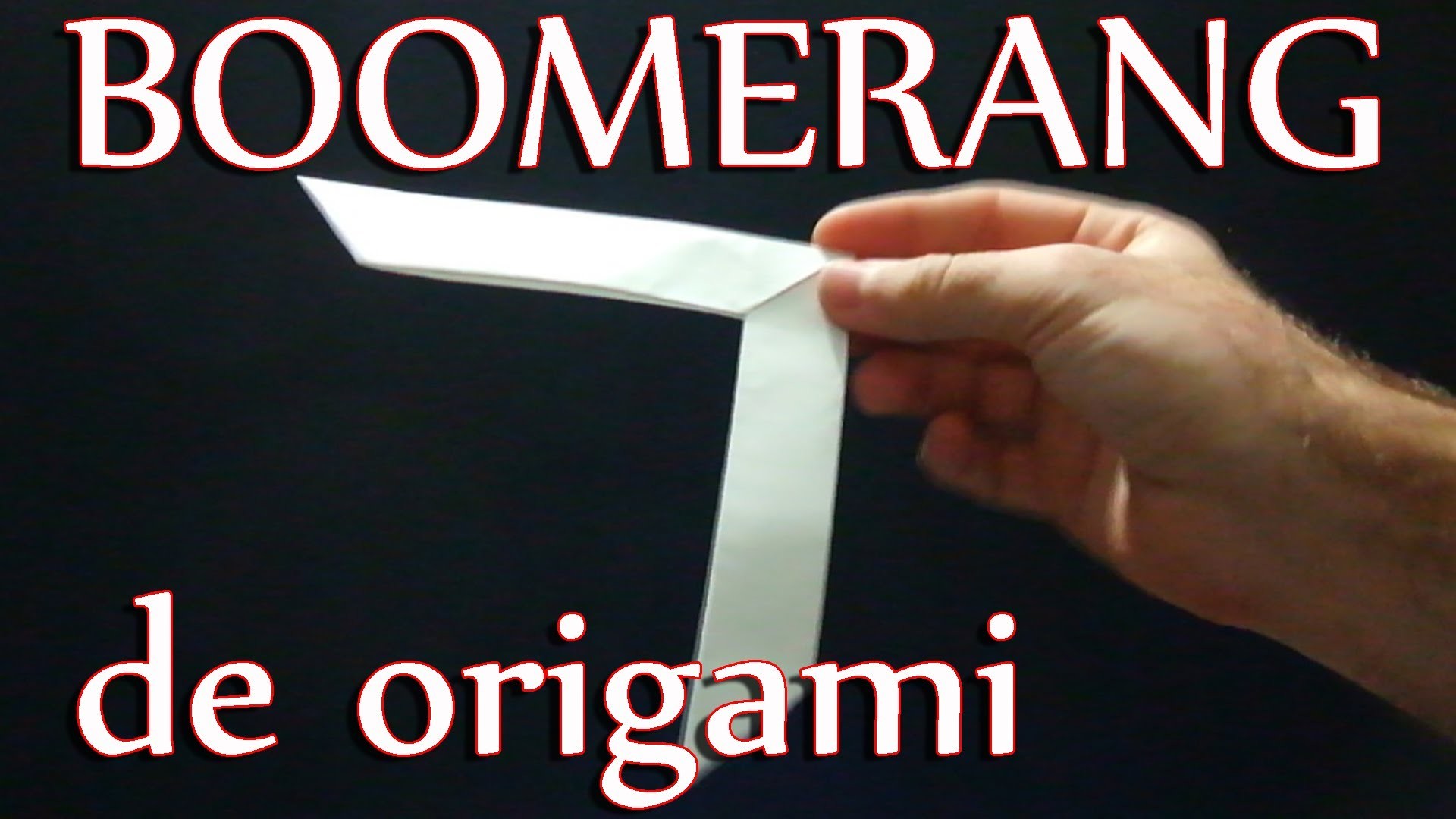 Como hacer un boomerang de papel