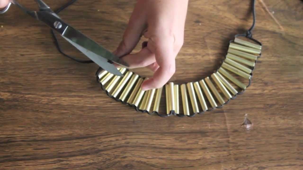 Cómo hacer un collar dorado fashion DIY [Fácil]