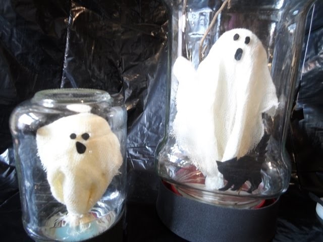 Decoraciones para Halloween-Fantasma enfrascado