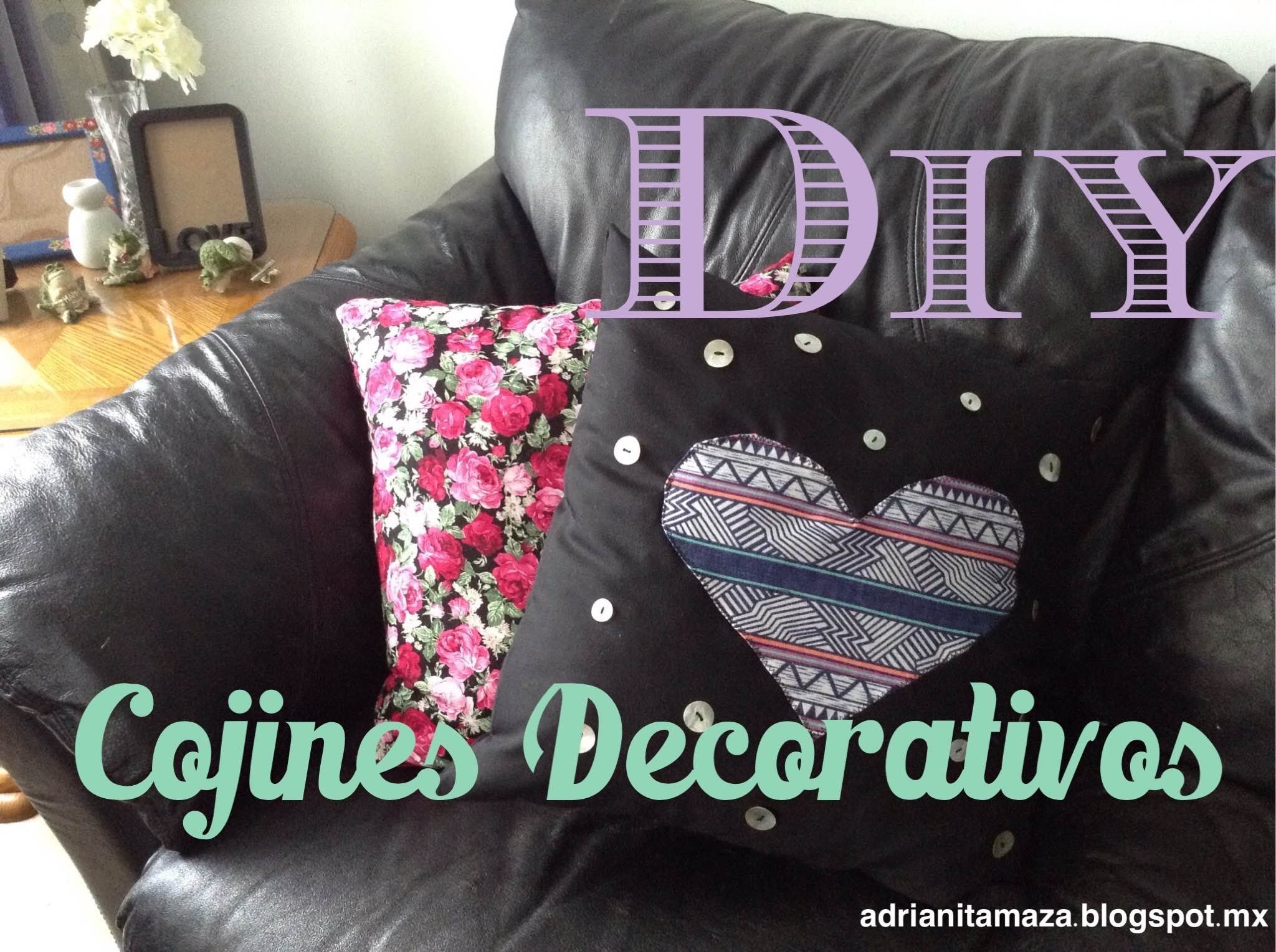 DIY Cojines Decorativos ♥ Adrianita Maza
