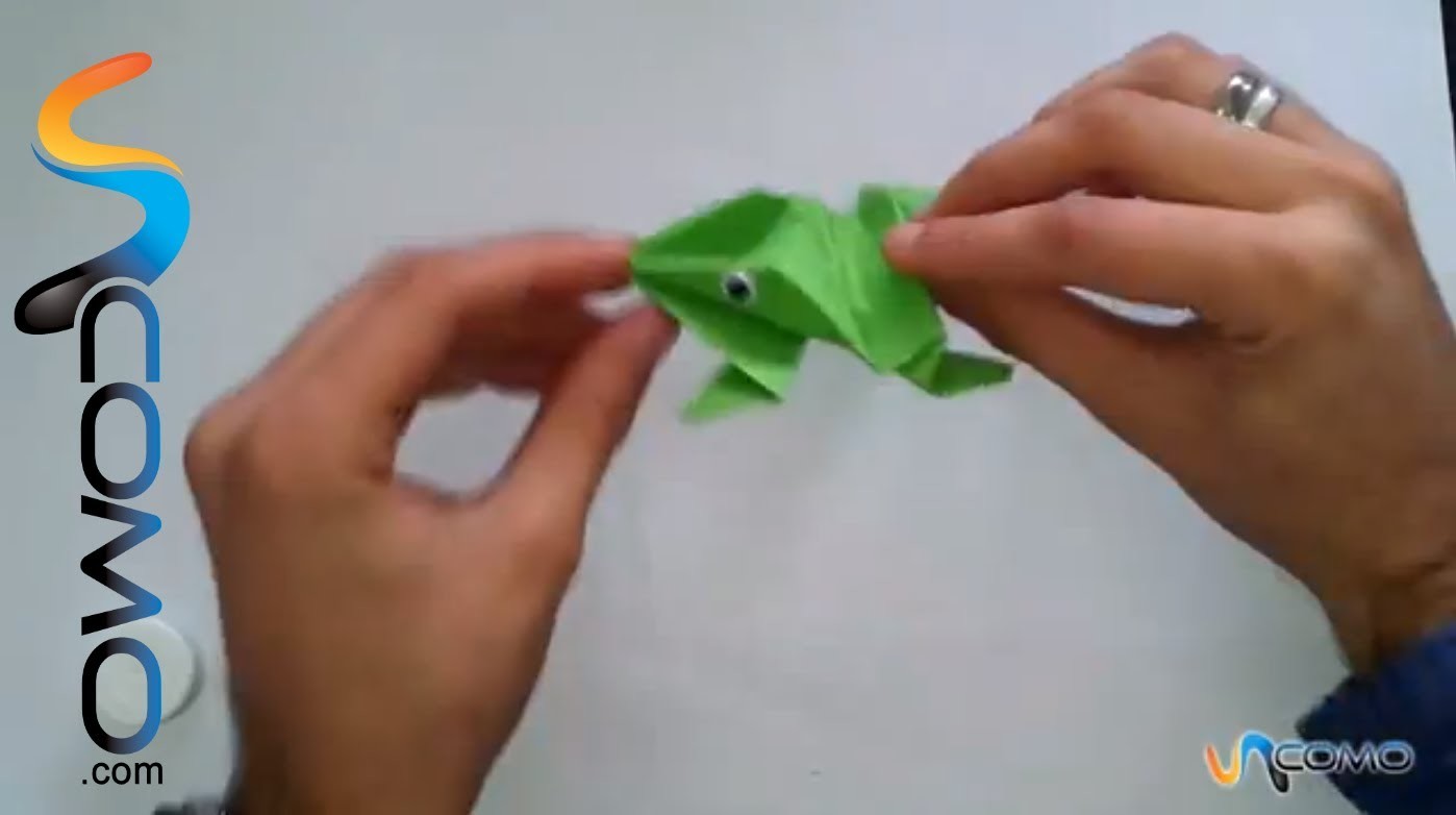 Hacer una rana de papel que salta