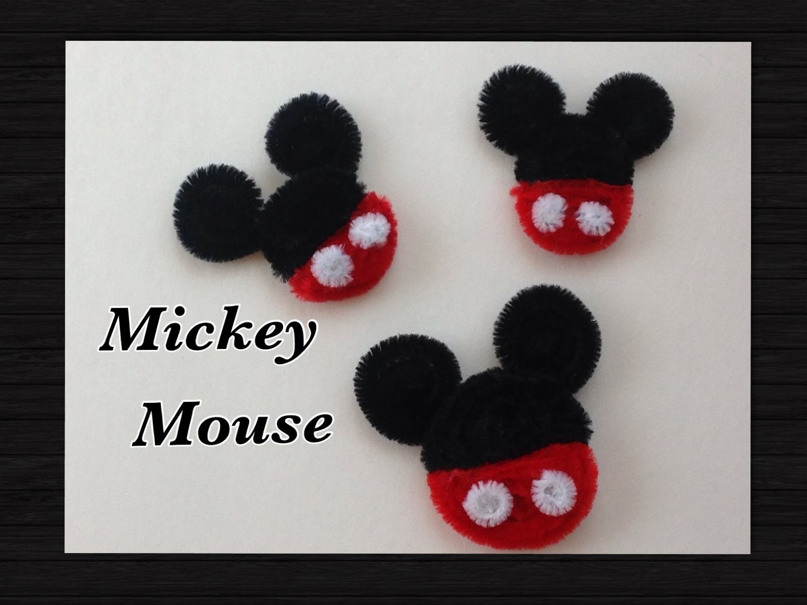 MICKEY MOUSE HECHO CON  LIMPIA PIPAS.- PIPE CLEANER MICKEY MOUSE .
