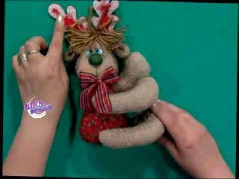 Silvia Nieruczkow  - Bienvenidas TV - Hace un reno en muñecos navideños.