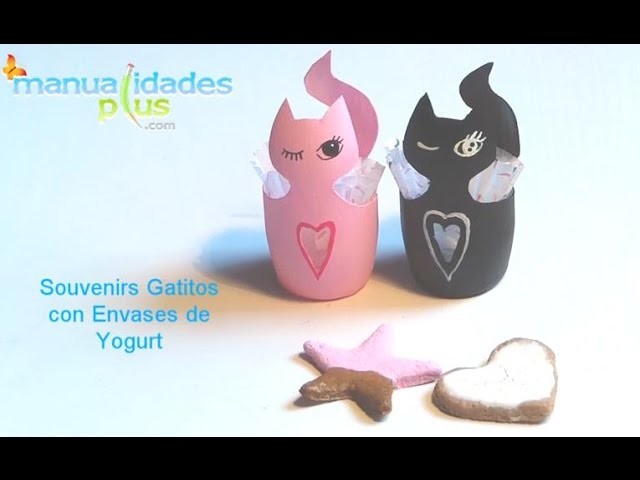 Souvenirs Dulceros con Envases de Yogurt Manualidades con Reciclaje