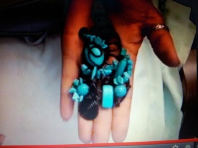 COLGANTE NEGRO Y AZUL