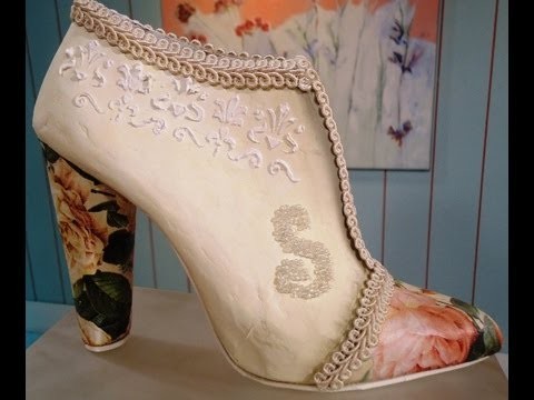 Como hacer cartapesta en zapatos vintage