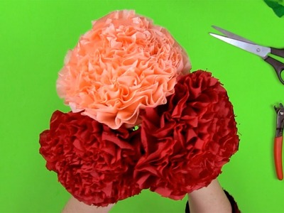 Cómo hacer un ramo de flores con servilletas de papel