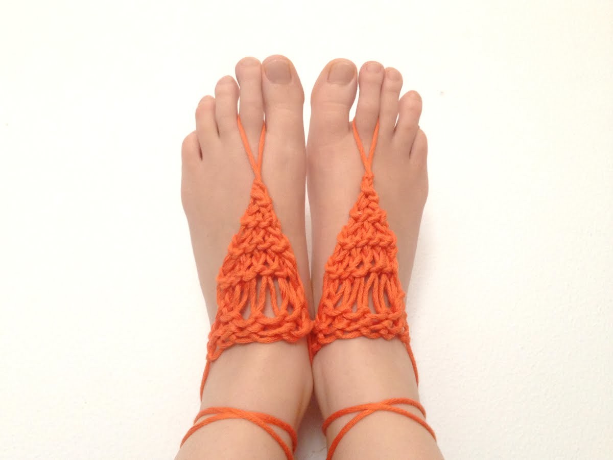 Cómo tejer sandalias descalzas con telar (Tutorial DIY)