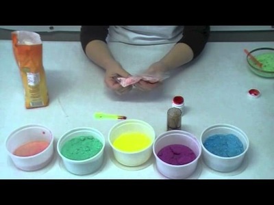 Cómo teñir azúcar para decoración de tartas y cupcakes