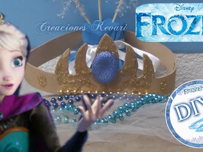 Corona de Elza de Frozen DIY + Invitación.How to Make Elsa's Crown from Frozen