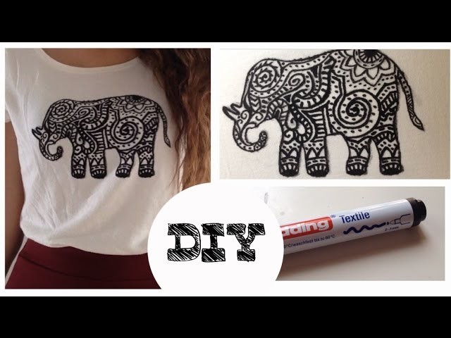 DIY - Camiseta con elefante estampado