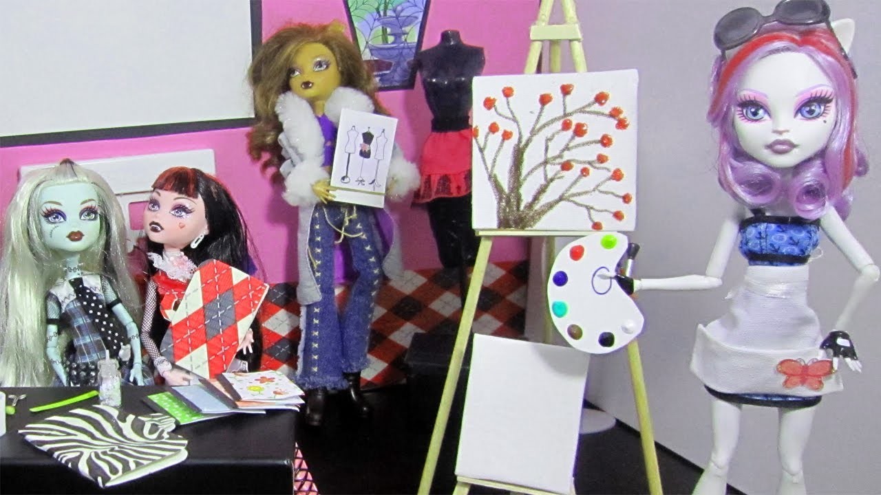 Manualidades para muñecas: Haz útiles escolares en miniatura 3ra parte: Clase de arte