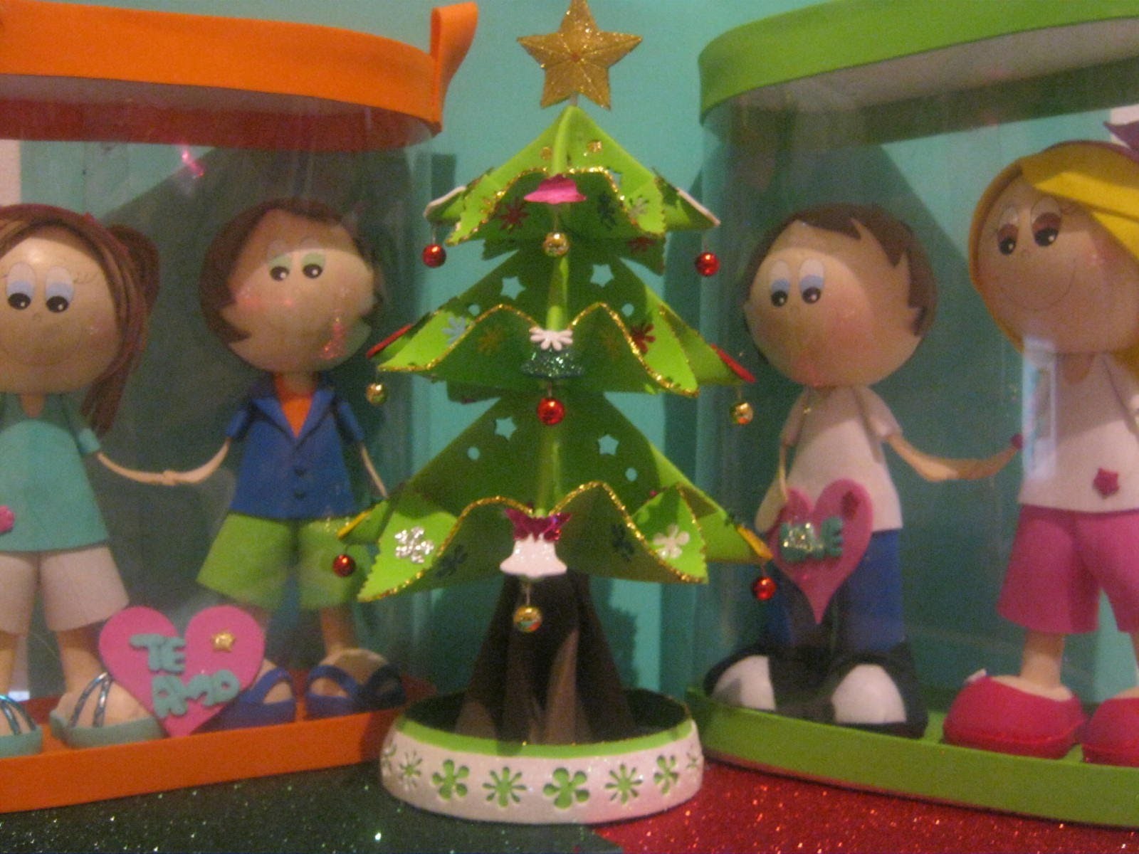 NUEVO Christmas Tree Arbolito De Navidad Fofucho 3D Foamy Artfoamicol Fofuchas Navideñas Moldes