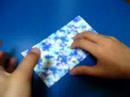 Origami de camisa para colocar caramelos