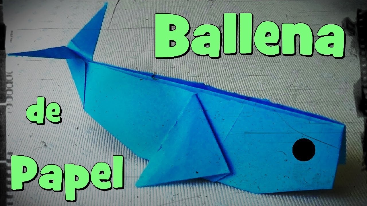 Ballena de Papel - Origami