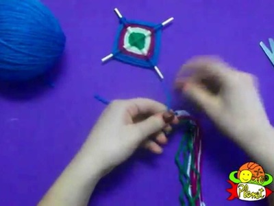 Cómo hacer una cometa con lana  decorativa