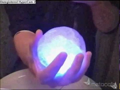Como hacer  una esfera de hielo  brillante