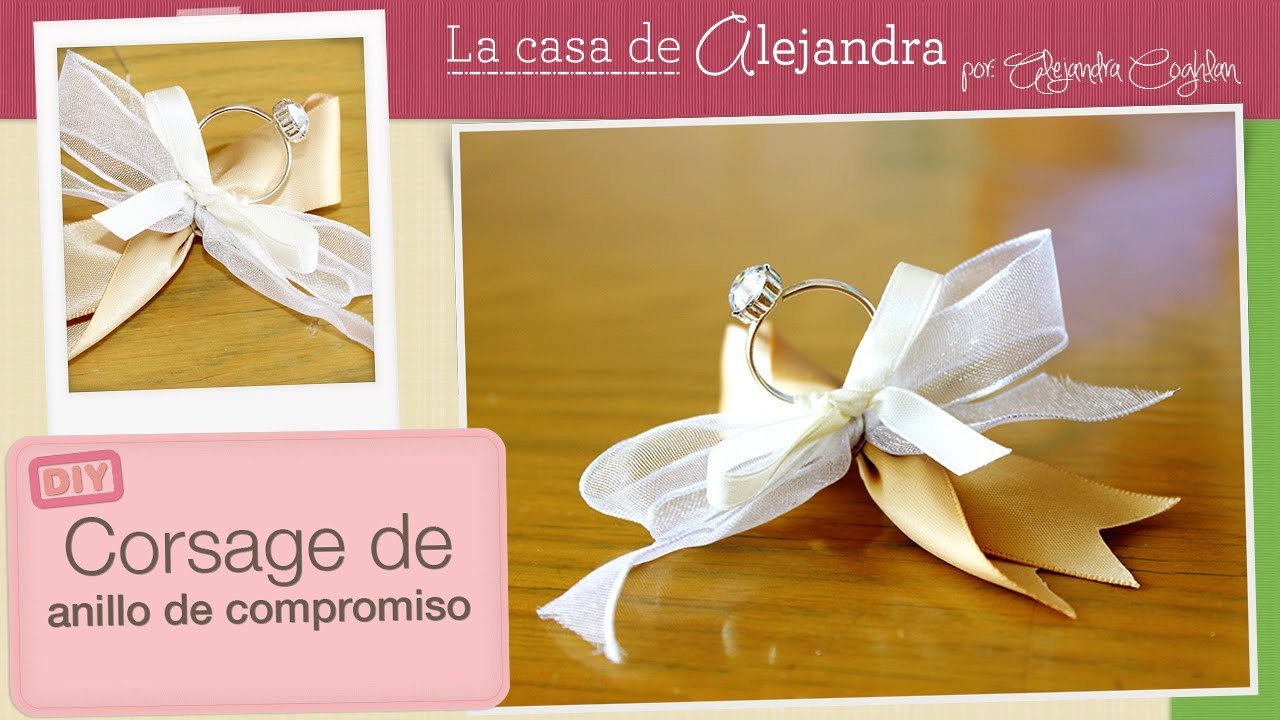 Despedida de Soltera: Corsage de anillo - DIY Engagement ring corsage